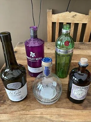 £10 • Buy Job Lot Empty Gin Bottles For Upcycling - Monkey 47 Tanqueray 10 & Others