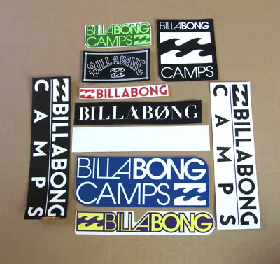 Lot Of 10 Vintage Surf Surfing Surfer Stickers Decal Billabong Camps Assorted • $25.95