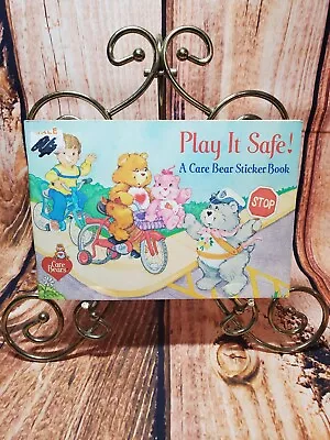 Vtg Care Bear  Play It Safe  Care Bear Sticker Book - UNUSED - 1984 - Pizza Hut • $16