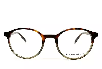 1 Unit New Elton John Tutor Tortoise Green Eyeglass Frames 49-21-142 #728 • $102