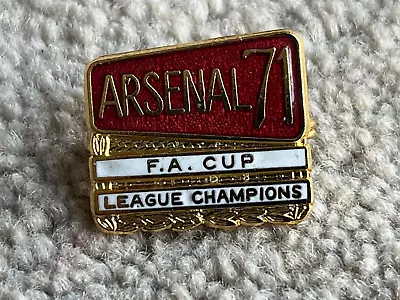 Arsenal FC 1971 FA Cup And League Champions Metal & Enamel Badge By Coffer • £8.99