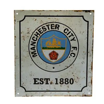 Manchester City FC Retro Logo Sign (football Club Souvenirs Memorabilia) • £12.96