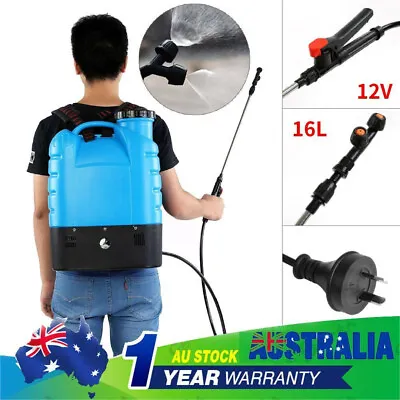 $68.88 • Buy 16L Electric Weed Sprayer Backpack Farm Garden Pump Spray Rechargeable Battery