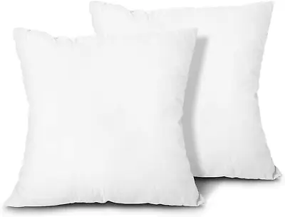 Throw Pillow Inserts Set Of 2 Lightweight Down Alternative Polyester Pillow • $22.95