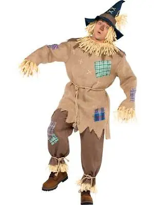 Adult Mens  Mr Scarecrow Book Week Wizard Of Oz Fairytale Fancy Dress Costume • £34.99