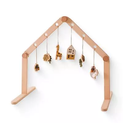 Baby Play Gym Frame Baby Fitness Frame Mobile Wood Rack Wooden Baby Gym For Girl • £37.66