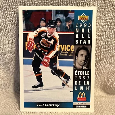 1993-94 UPPER DECK-MCDONALDS-NHL ALL-STAR #McD-4 PAUL COFFEY • $0.74