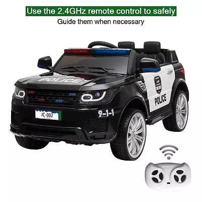 $181.99 • Buy 12V Kids Ride On Car Electric Police Truck SUV Siren Music LED Remoted Control