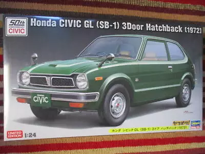 Hasegawa 1/24 Honda Civic Gl Sb-1 3 Door Hatchback Hatch Back 1972 50Th • $100.80