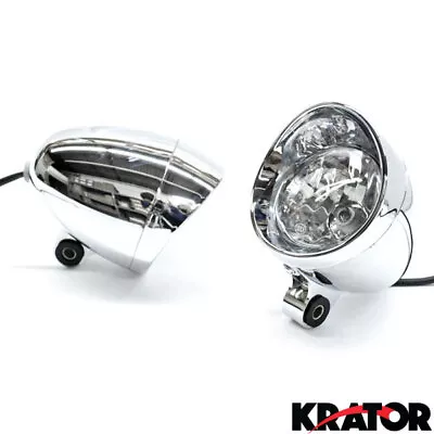 $21.99 • Buy Custom Chrome Passing Fog Light For Victory V92C V92SC V92TC Deluxe Classic