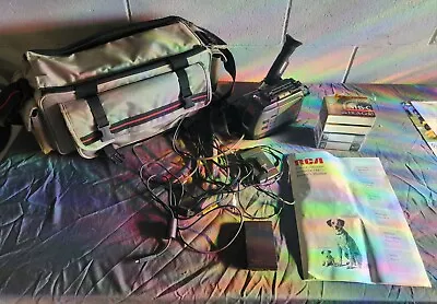 Vintage Rca Vhs Camcorder CC180 Bundle With Case Tapes Cords Book  • $17.50