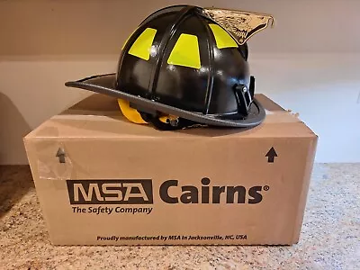 Msa Cairns 1044 Dsb Firefighter Helmet - Black- New Never Issued • $275