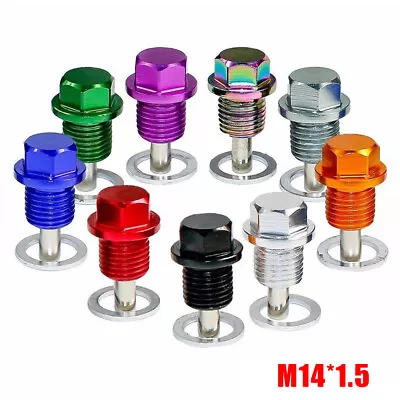 M14x1.5 Car Magnetic Engine Oil Drain Plug Nut Screw Bolt Sump Nuts Accessories • $2.59