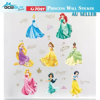Wall Stickers Disney Princess Girl Removable Kids Girl Room Decal • $8.99