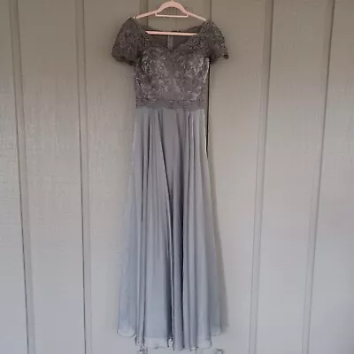 La Femme Mother Of Bride Gown Dress Size 2 Color Platinum Defect • $45