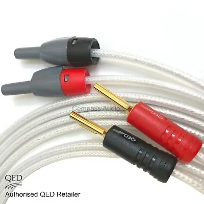 QED Silver Anniversary XT Speaker Cable 2 X 3.0m AIRLOC ABS & Deltron BFA Plugs • £68.95