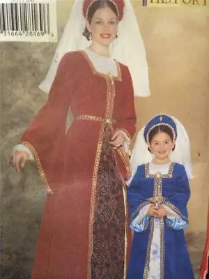 £16.64 • Buy Butterick Sewing Pattern 5655 Girls Medieval Historical Costumes Size 2-5