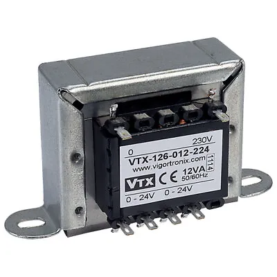 Vigortronix VTX-126-012-224 Chassis Transformer 230V 12VA 24V+24V • £22.99