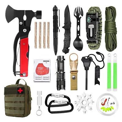 $29.99 • Buy Emergency Survival Equipment Kit Outdoor Filter Tactical Hiking Camping SOS Tool
