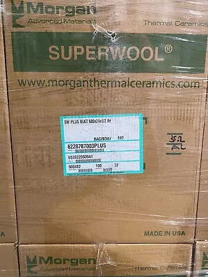 1/2  SuperWool 24 X600  AES FULL ROLL Ceramic Fiber Insulation ALTERNATIVE 2192F • $154.97