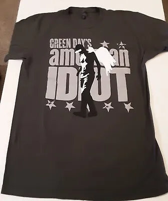 Vintage Green Day American Idiot Album Tour Gray Band Tee Shirt - MEDIUM • $14.99