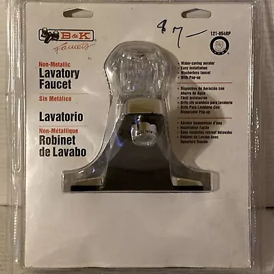 B&k Faucet Traditional One Handle Lavatory Pop-Up Faucet Chrome • $24.26