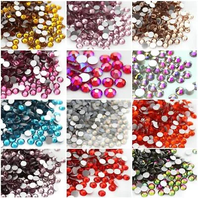 1440pcs Glitter Nail Art Rhinestones Flatback Crystals Gems 3D Nails Decoration • $2.86