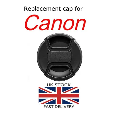 55mm Replacement Snap-on Front Lens Cap For Canon Lens - FD EF EOS • £3.99