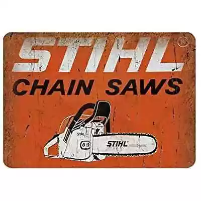 Stihl Chain Saws Novelty Vintage Metal Sign 8  X 12   Wall Art • $8.89