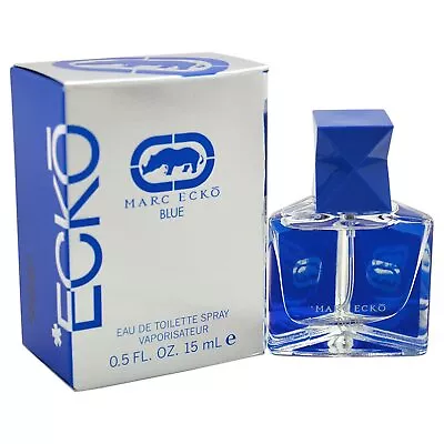 MARC ECKO BLUE Cologne For Men 0.5 Oz (15 Ml) EDT Mini Spray NEW IN BOX • $18.95