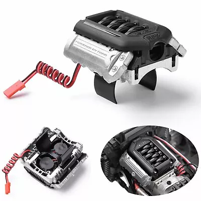 Simulate F11 V8 5.0 Engine Radiator Motor Dual Fan For 1/10 TRAXXAS TRX-4 RC Car • $39.85