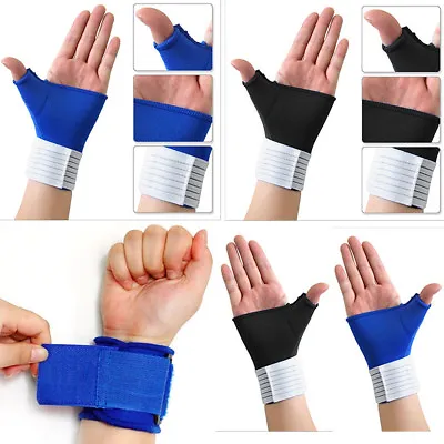 £2.49 • Buy Neoprene Thumb Wrist Palm Hand Glove Wrap Support Brace Strap Gym Tennis Sprain