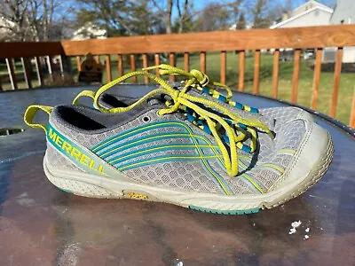 Merrell Road Glove Dash 2 Running Trail Shoes Gray Women's Size 9 • $19.99
