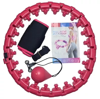 Exercise Weighted Pink Hula Hoop Set 6 Foot Massage Weight Loss Kit • $21