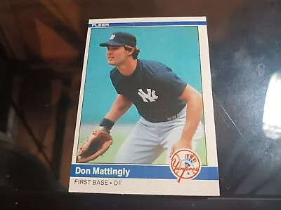 1984 Fleer Baseball Don Mattingly #131 Rookie Card • $4.99