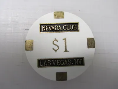 $1 NEVADA CLUB Casino Las Vegas BRASS  + FREE Mystery Bonus Poker Chip  • $7.15