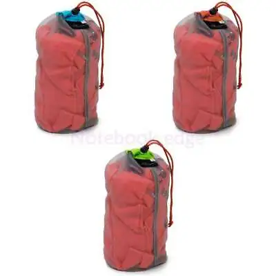 Durable Nylon  -light Camping Drawstring Compression Stuff Mesh Bag S-XXL • £5.22