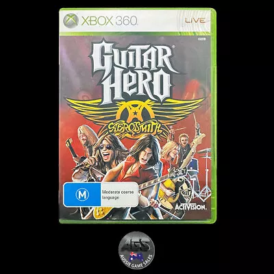 Guitar Hero: Aerosmith (XBOX 360) VGC + Manual - Music Rhythm • $14.95