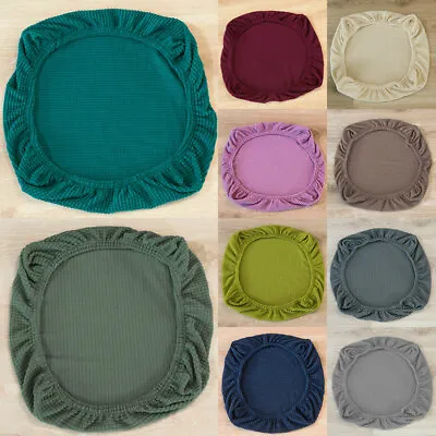$8.79 • Buy Universal Stretch Seat Cover Wedding Dining Room Office Chair Seat Cushion Cover