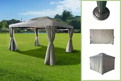 Gazebo Marquee Heavy Duty 3 X 4m Marquee Patio Tent Canopy Shelter Full Curtains • £278.99
