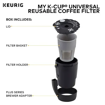 Keurig My K-Cup Universal Reusable K-Cup Pod Coffee Filter For All 2.0  • $17.95