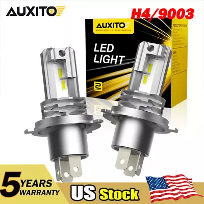 AUXITO H4 9003 Super White 40000LM Kit LED Headlight Bulb High Low Beam Fog Lamp • $25.64