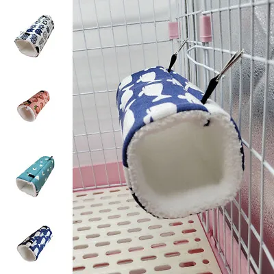 £4.78 • Buy Hamster Cage Rat Ferret Tunnel Hammock Warm Tube Bed Guinea Pig Small Animal
