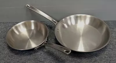 Viking Culinary 5-ply 10” & 8” Skillet Fry Pan Set - 18/8 Stainless - No Lid • $102.48