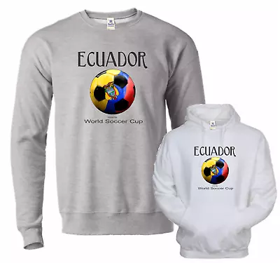 Soccer Ecuador World Cup HoneVille™ Hoodie Crewneck Sweatshirt • $37.09