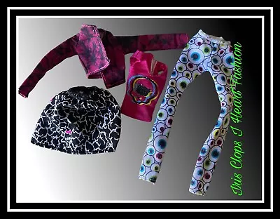 Monster High Iris Clops I Heart Love Fashion Jacket Top Skirt Leggings • $28.50