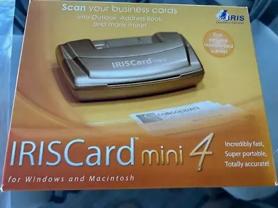 NEW In Box IRIS Card Mini 4 -Personal Business Card Scanner • $22