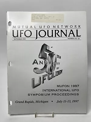 UFO Journal Mutual UFO Network MUFON Magazine #353 SEPT 1997 MUFON SYMPOSIUM • $14.99