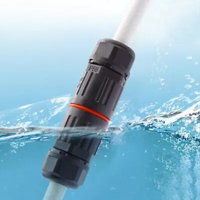 IP68 Industrial Electrical Waterproof Wire Cable Connector Outdoor Plug Sock Ls • £2.95