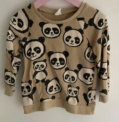 Unisex Panda Print Lightweight Jumper Age 2-3 Years • £3.99